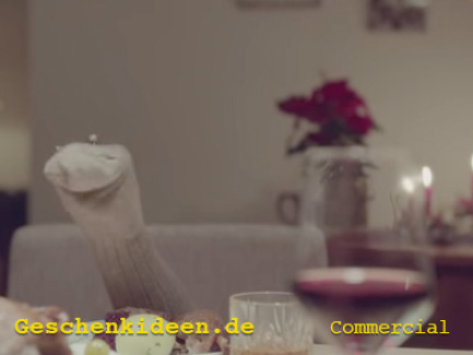 Geschenkidee.de Werbung - Niemand mag Socken zu Weihnachten: „Essen“